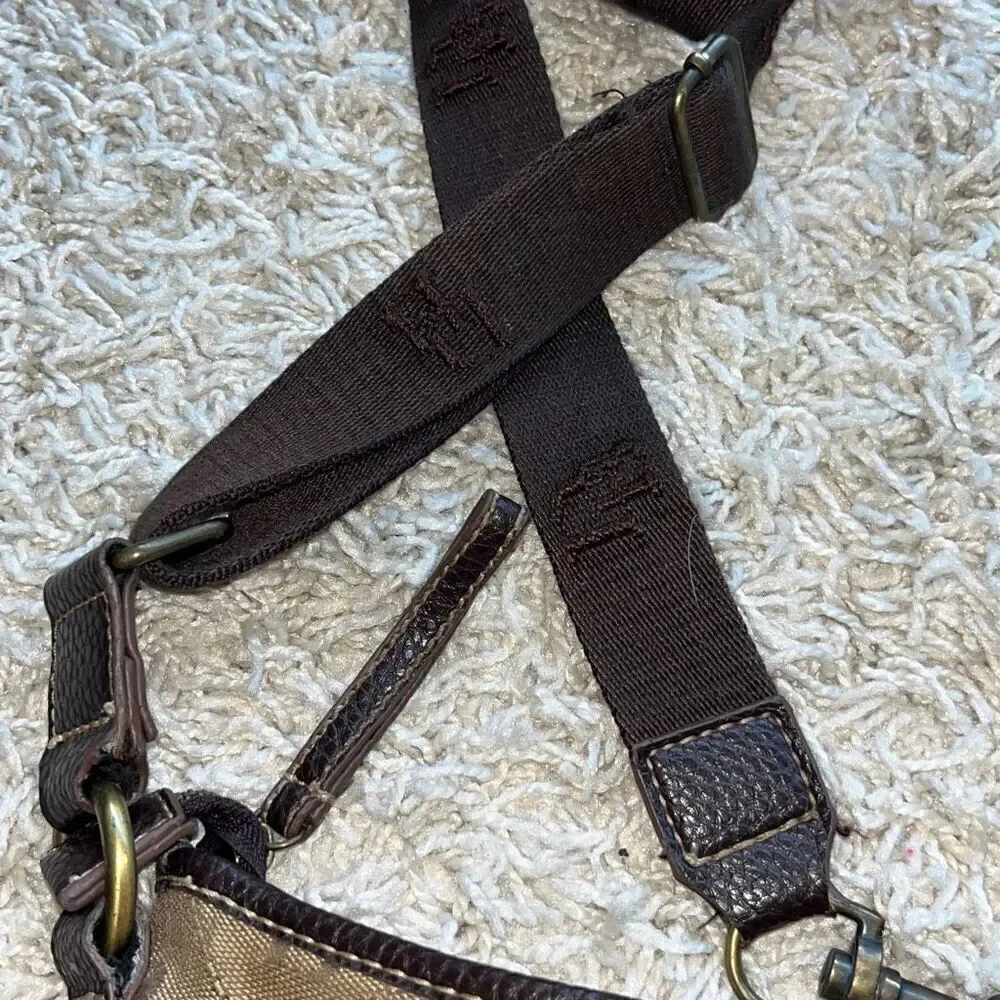 Dooney & Bourke Leather and Jacquard Crossbody Bag